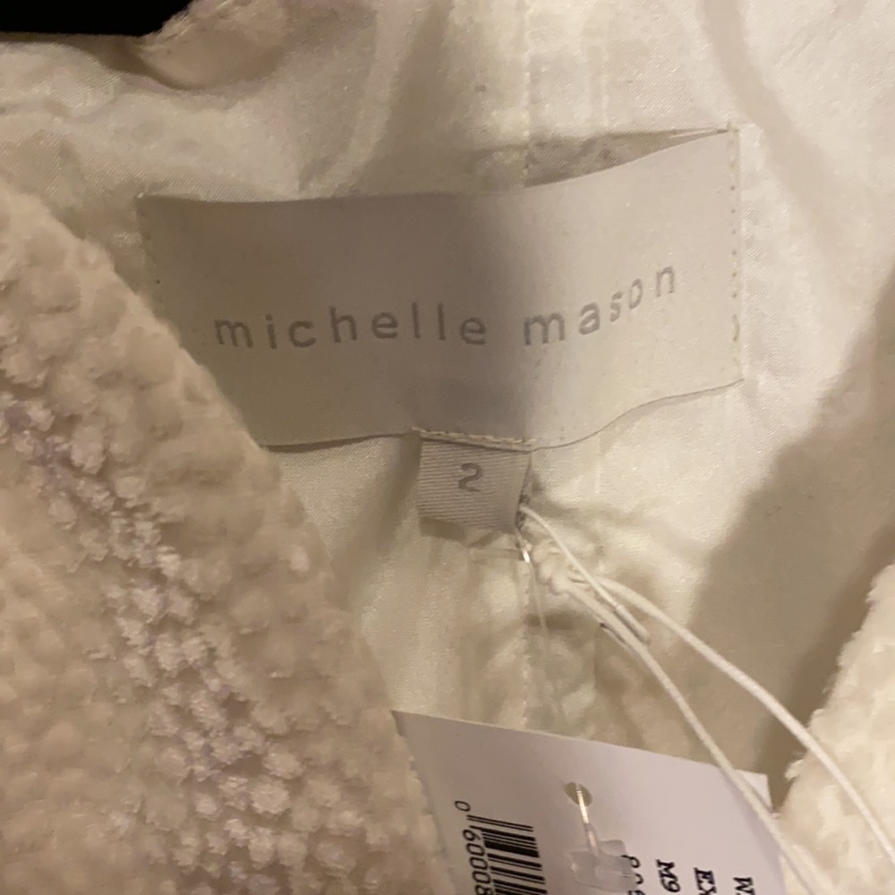NWT Michelle Mason Strapless Burnout Dress - Picture 6 of 7